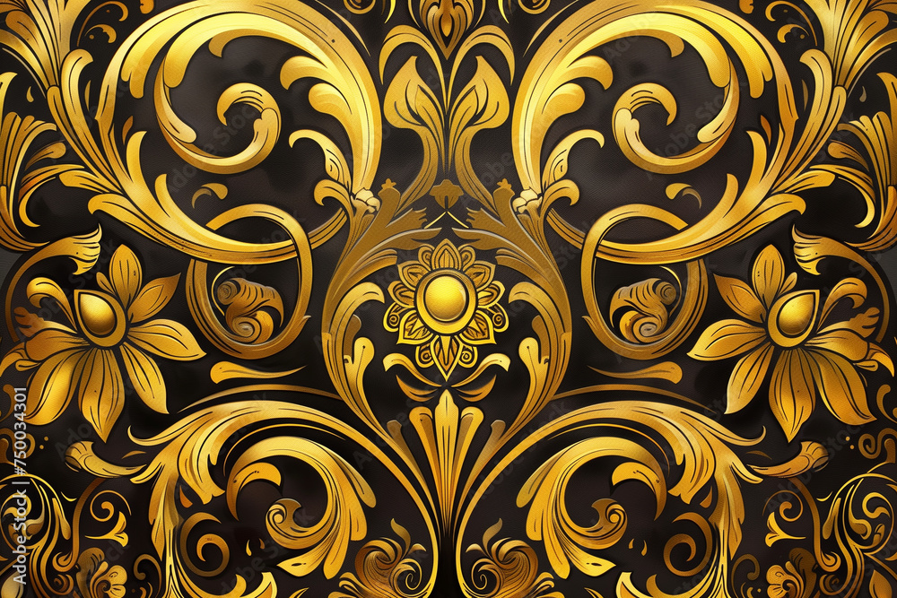 Art Nouveau background patterns using monograms Art Nouveau background patterns using monograms