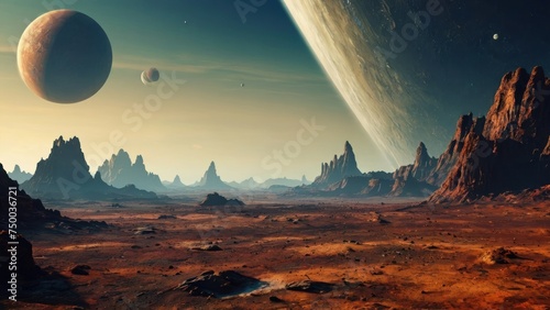 landscape on an extrasolar planet