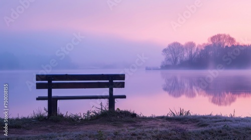A serene early morning scen...