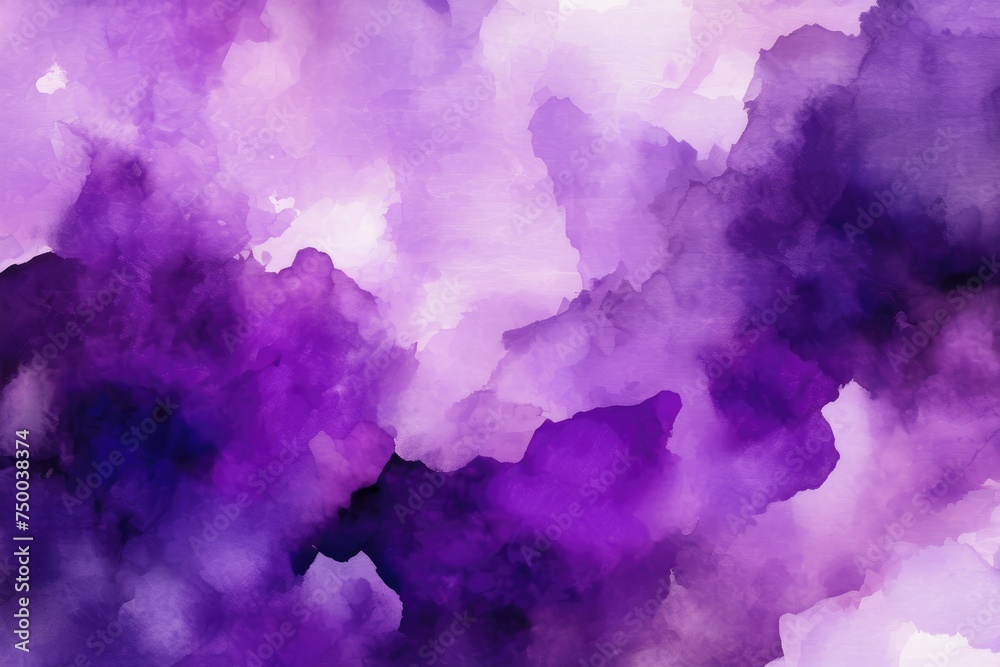 Abstract amethyst violet texture on watercolor style background. Amethyst violet painting texture concept.