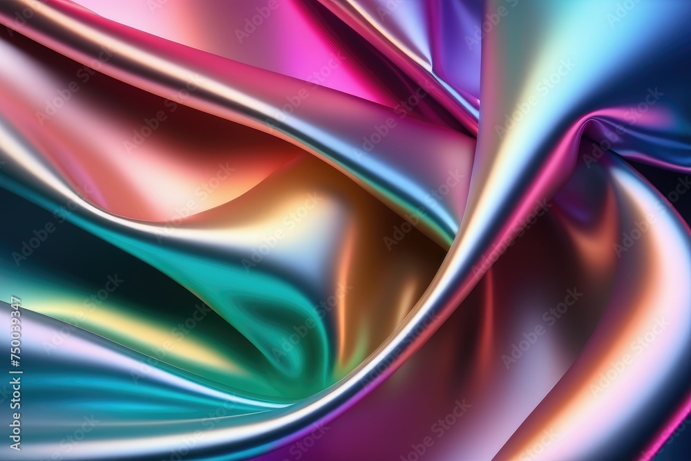 Holographic silk background, abstract iridescent gradient background Holographic silk background, abstract iridescent gradient background