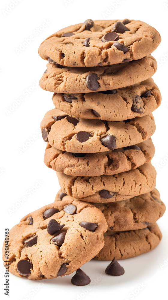 Towering Stack of Chocolate Chip Cookies Towering Stack of Chocolate Chip Cookies