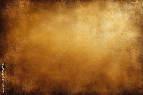 Vintage retro style gold brown grunge texture vignette portrait background - gold brown abstract old rough vignetting paper - pastel antique ancient dirty vertical backdrop wallpaper