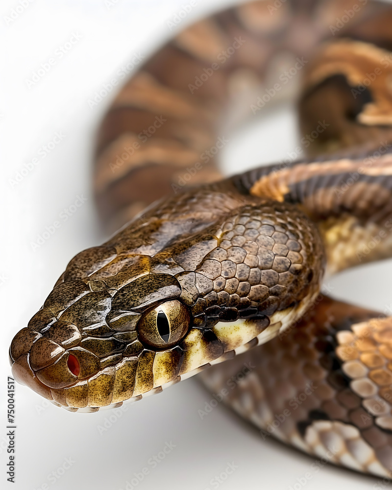 Coiled Royal Python Showcasing Natural Patterns Coiled Royal Python Showcasing Natural Patterns