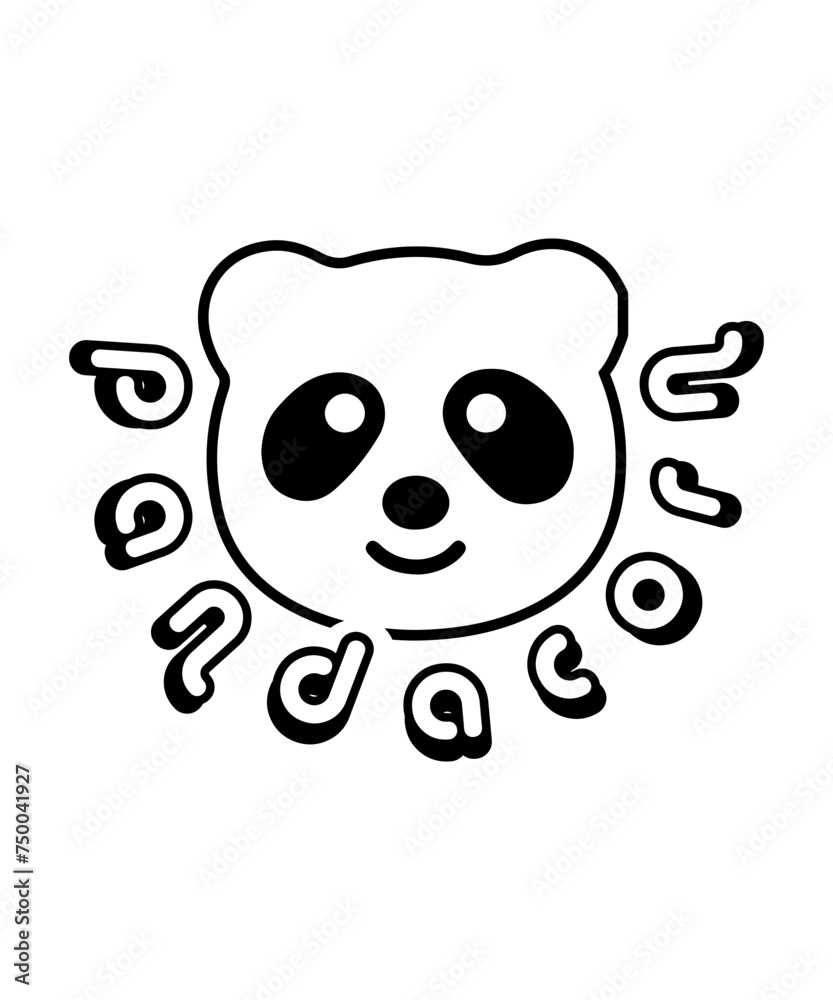 national panda day svg design