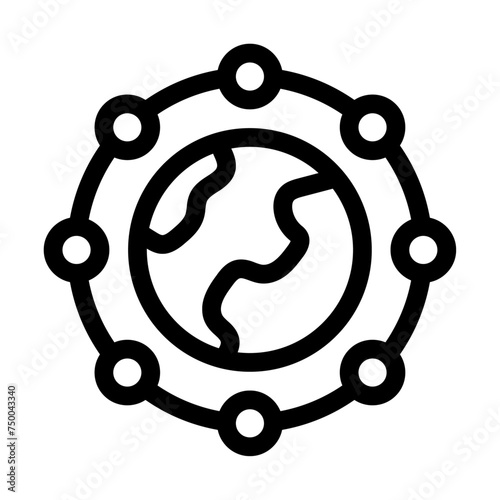 Icono de diversidad global. Multiculturalidad, inclusión, variedad de personas. Ilustración vectorial