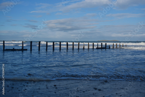 Plage du Sillon et brise-lames    Saint-Malo