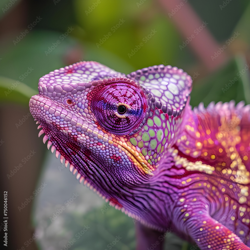Obraz premium iguana on a branch
