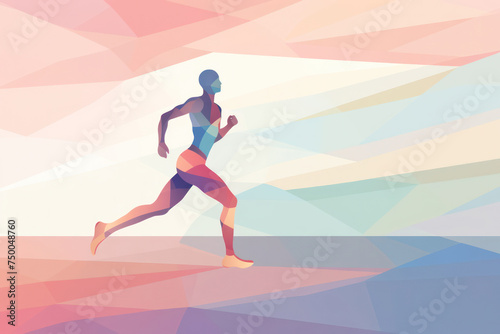Active Runner: Marathon Fitness Training - Healthy Lifestyle in Motion
