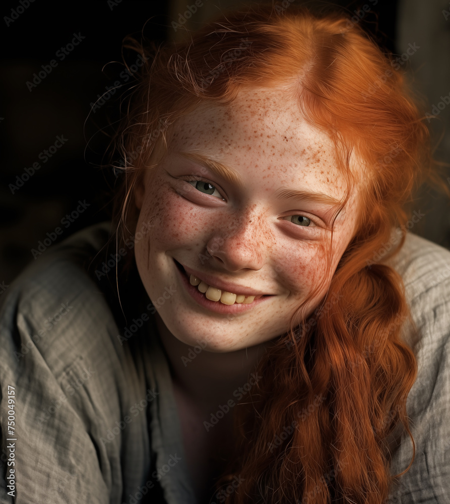 A red-haired girl with a swallow of exclusive appearance. A red-haired girl with a swallow of exclusive appearance.