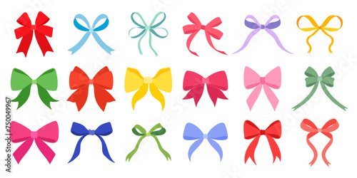 Set of ribbon bows © MariiaMart