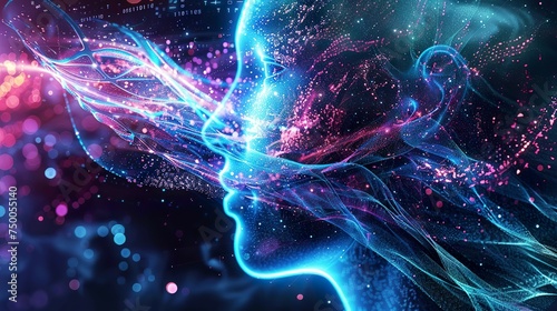 Digital consciousness stream experiencing life through anothers sensory inputs