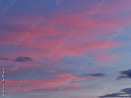 sunset sky with clouds © javier