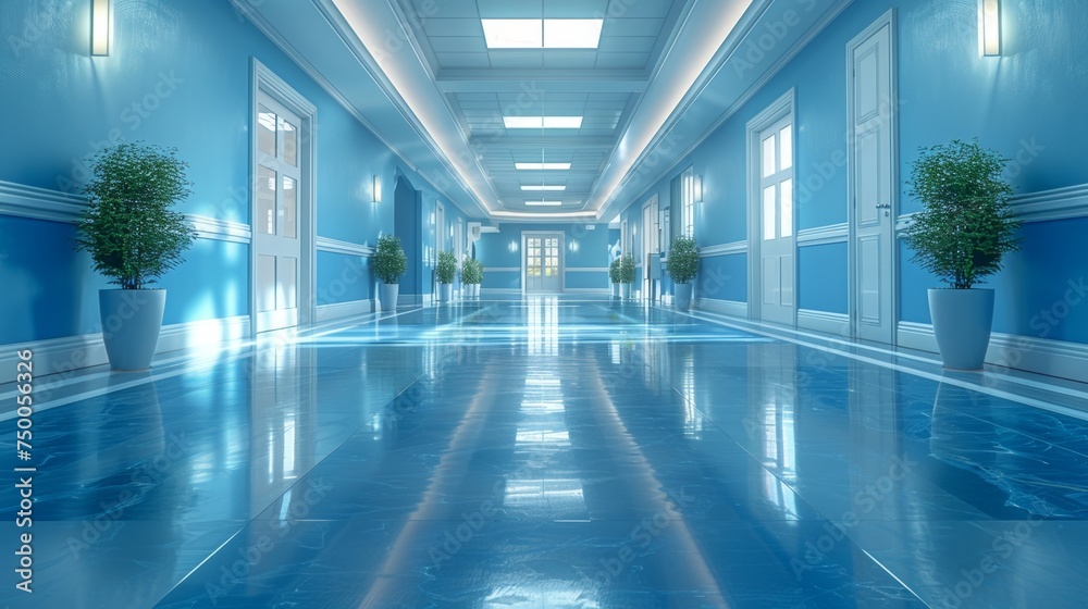 corridor in a building
