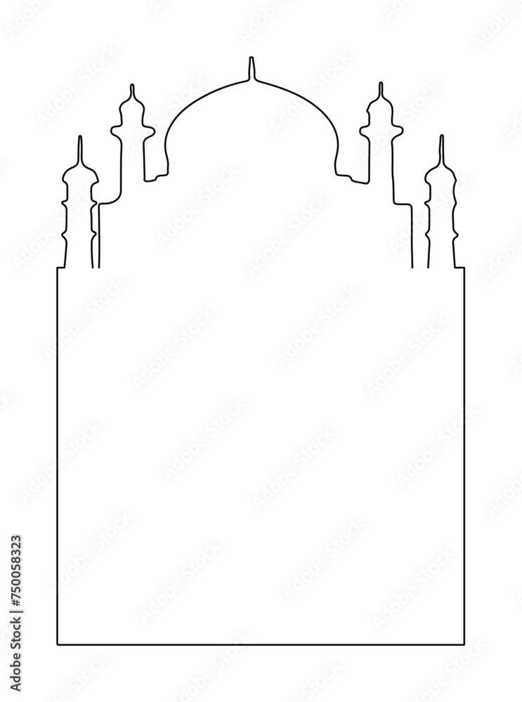 Ramadan Kareem concept banner, beautiful arabesque pattern. Vector illustration