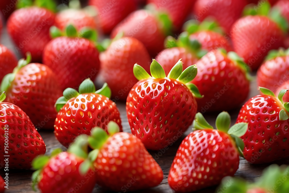 Fresh Strawberry Background. close up of  Fresh Strawberry . 