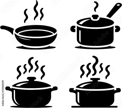 Culinary Classics: Kitchen Cookware Silhouettes
