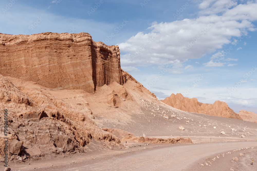 The amphitheater in the valle de la luna near San Pedro de Atacama The amphitheater in the valle de la luna near San Pedro de Atacama