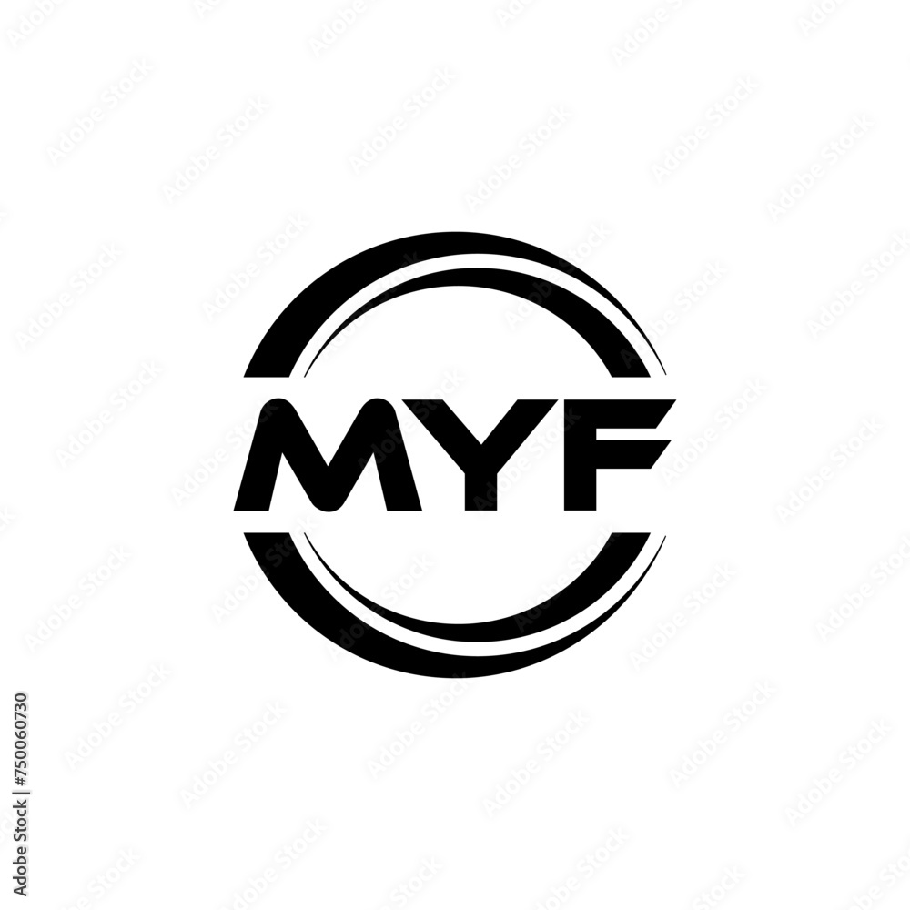 MYF letter logo design with white background in illustrator, vector logo modern alphabet font overlap style. calligraphy designs for logo, Poster, Invitation, etc. MYF letter logo design with white background in illustrator, vector logo modern alphabet font overlap style. calligraphy designs for logo, Poster, Invitation, etc.
