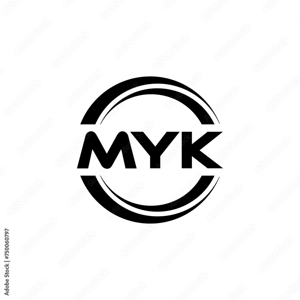 MYK letter logo design with white background in illustrator, vector logo modern alphabet font overlap style. calligraphy designs for logo, Poster, Invitation, etc. MYK letter logo design with white background in illustrator, vector logo modern alphabet font overlap style. calligraphy designs for logo, Poster, Invitation, etc.