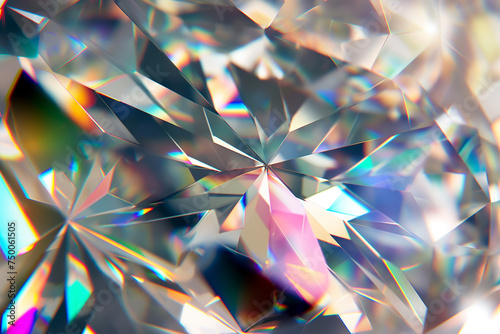 Shiny macro white diamond background, sparkle, expensive reflection