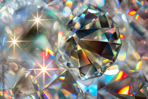 Shiny macro white diamond background  sparkle  expensive reflection