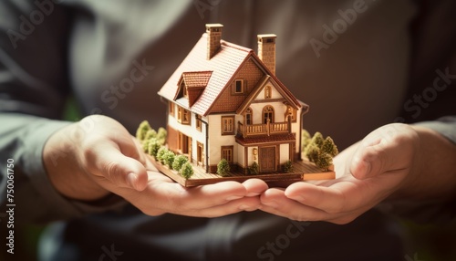 Person Holding Small House