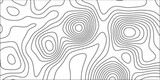 Linear background for mapping and Business concept. Concept of a conditional geography scheme and the terrain path. Abstract design with black and white topography map concept