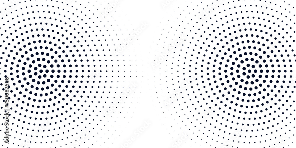 Dots halftone white and blue color pattern gradient grunge texture background.