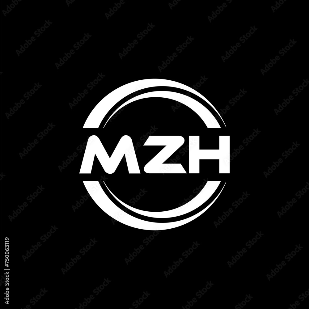 MZH letter logo design with black background in illustrator, vector logo modern alphabet font overlap style. calligraphy designs for logo, Poster, Invitation, etc. MZH letter logo design with black background in illustrator, vector logo modern alphabet font overlap style. calligraphy designs for logo, Poster, Invitation, etc.