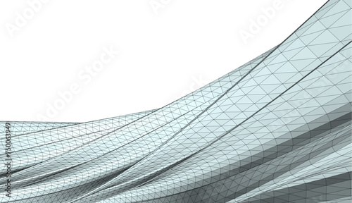Architectural drawing. Geometric background