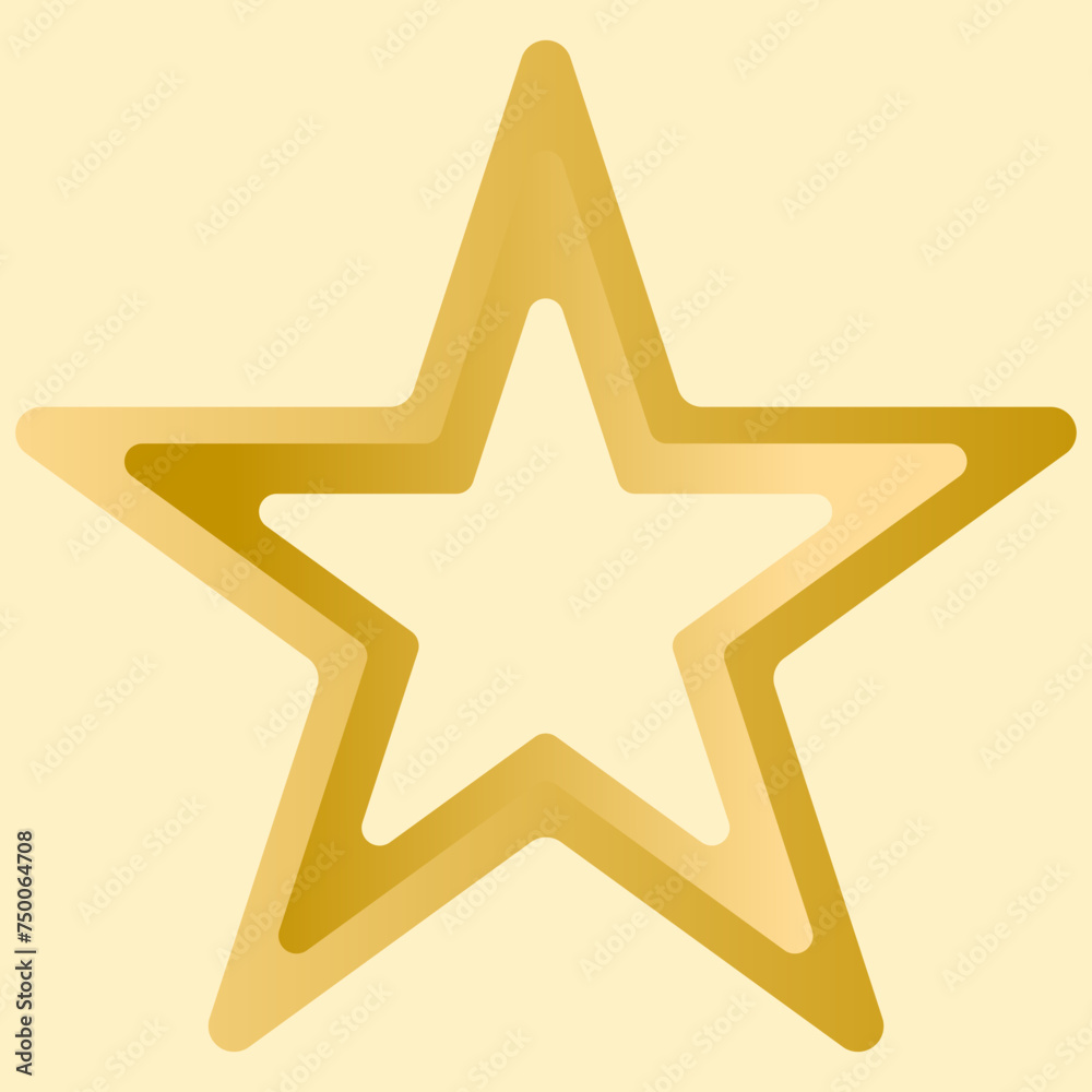 Obraz premium golden star