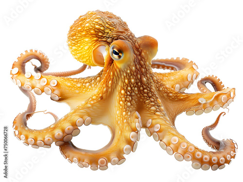octopus is a cephalopod of the Octopodidae family at sea photo