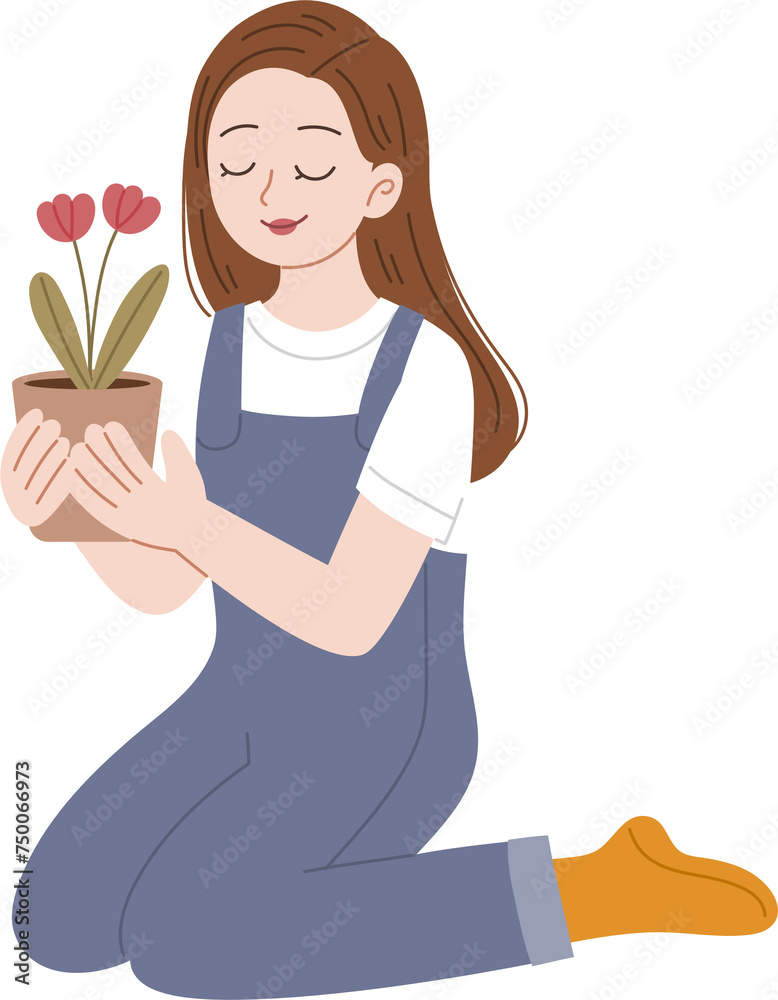 woman relaxing cartoon illustration woman relaxing cartoon illustration