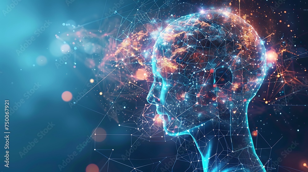 Futuristic Tech and AI Representation. Concept of Artificial Intelligence.

