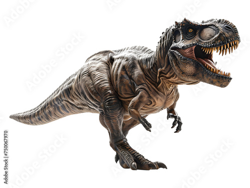 Tyrannosaurus rex isolate in white background