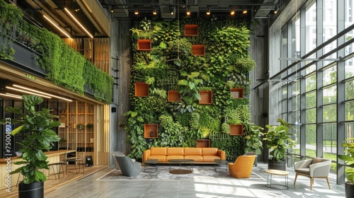 Highlight on businesses adopting biophilic design principles to improve employee wellbeing and energy efficiency.