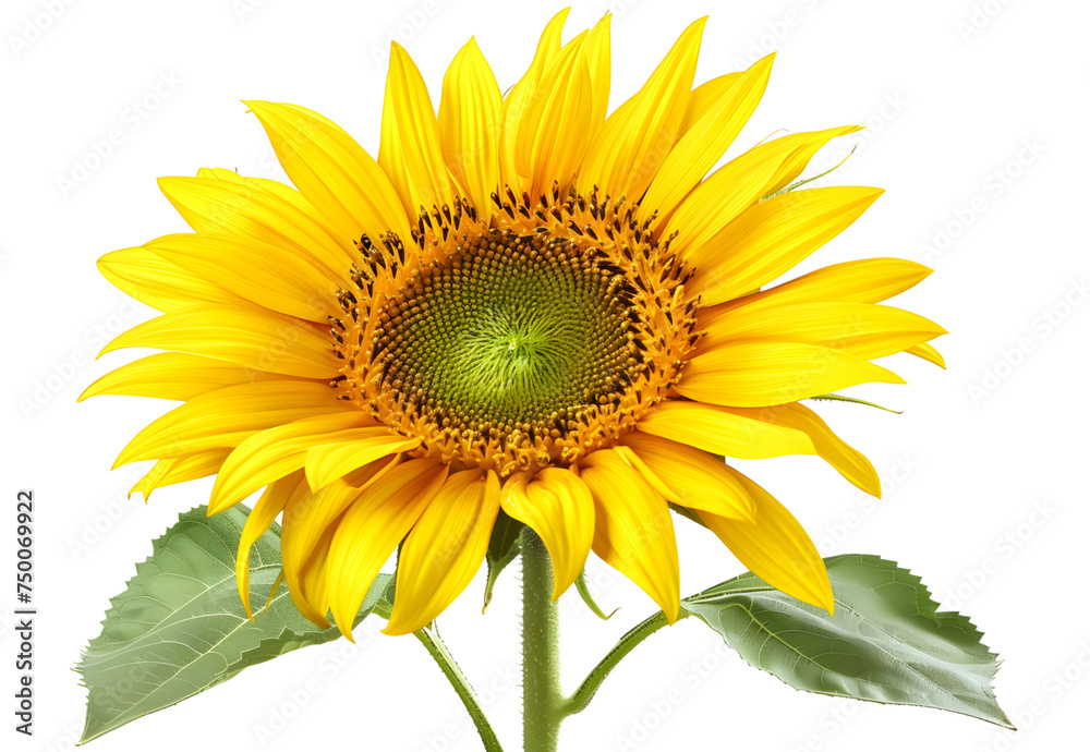 Obraz premium Sunflower Flowers isolated on transparent background. PNG file 
