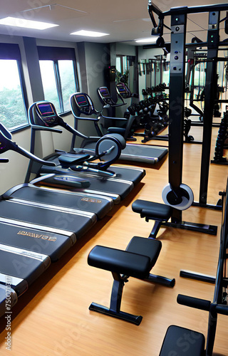 gym equipment in gym