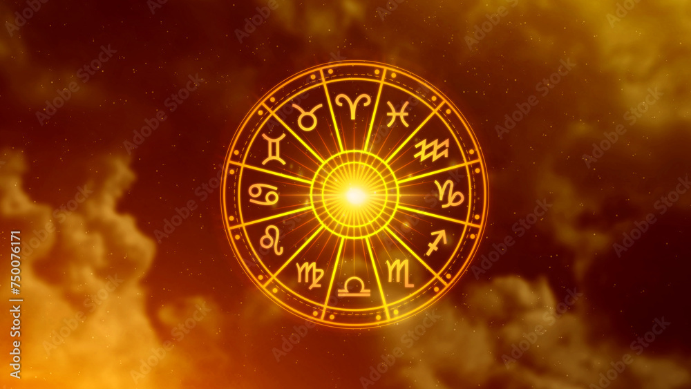 Concept of astrology and horoscope, person inside a zodiac sign wheel, Astrological zodiac signs inside of horoscope circle, Astrology, knowledge of stars in the sky, power of the universe concept. Concept of astrology and horoscope, person inside a zodiac sign wheel, Astrological zodiac signs inside of horoscope circle, Astrology, knowledge of stars in the sky, power of the universe concept.