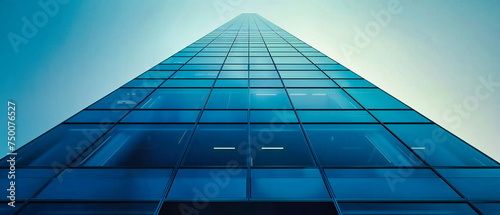 Modern skyscraper with reflective glass windows, showcasing the blend of architecture and business in an urban skyline