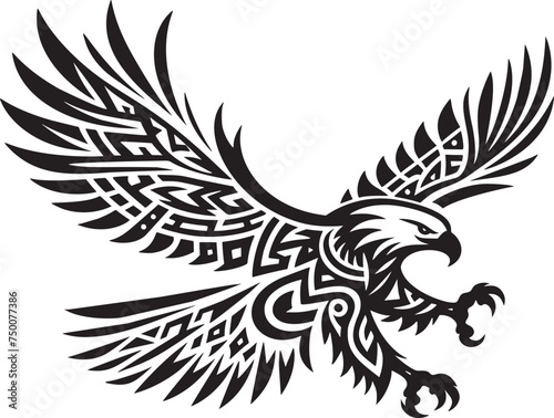 Tribal Eagle in Flight