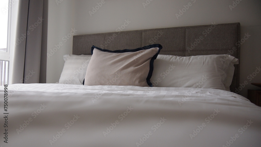 A fluffy and comfortable bed A fluffy and comfortable bed