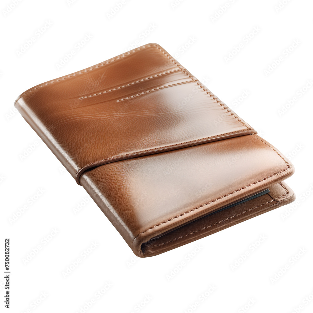 leather wallet on transparent background leather wallet on transparent background