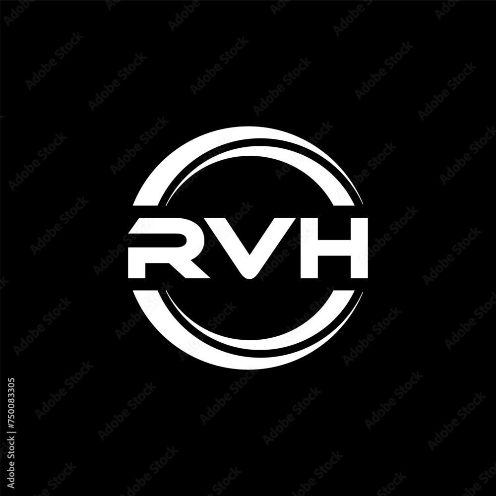 RVH letter logo design with black background in illustrator, vector logo modern alphabet font overlap style. calligraphy designs for logo, Poster, Invitation, etc. RVH letter logo design with black background in illustrator, vector logo modern alphabet font overlap style. calligraphy designs for logo, Poster, Invitation, etc.
