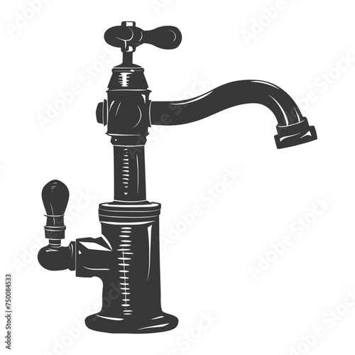Silhouette water faucet black color only