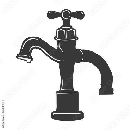 Silhouette water faucet black color only