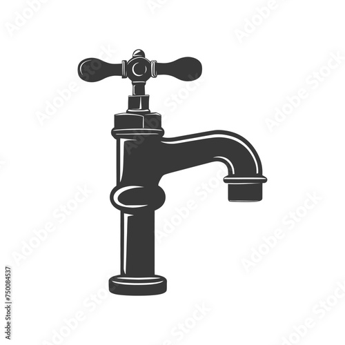 Silhouette water faucet black color only