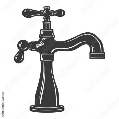 Silhouette water faucet black color only