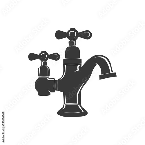 Silhouette water faucet black color only